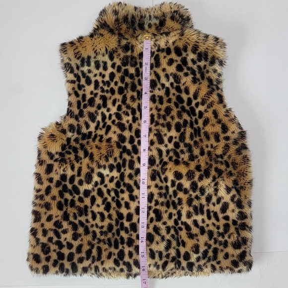 Crewcuts Leopard Faux Fur Vest/ 4-5. - Picture 3 of 8